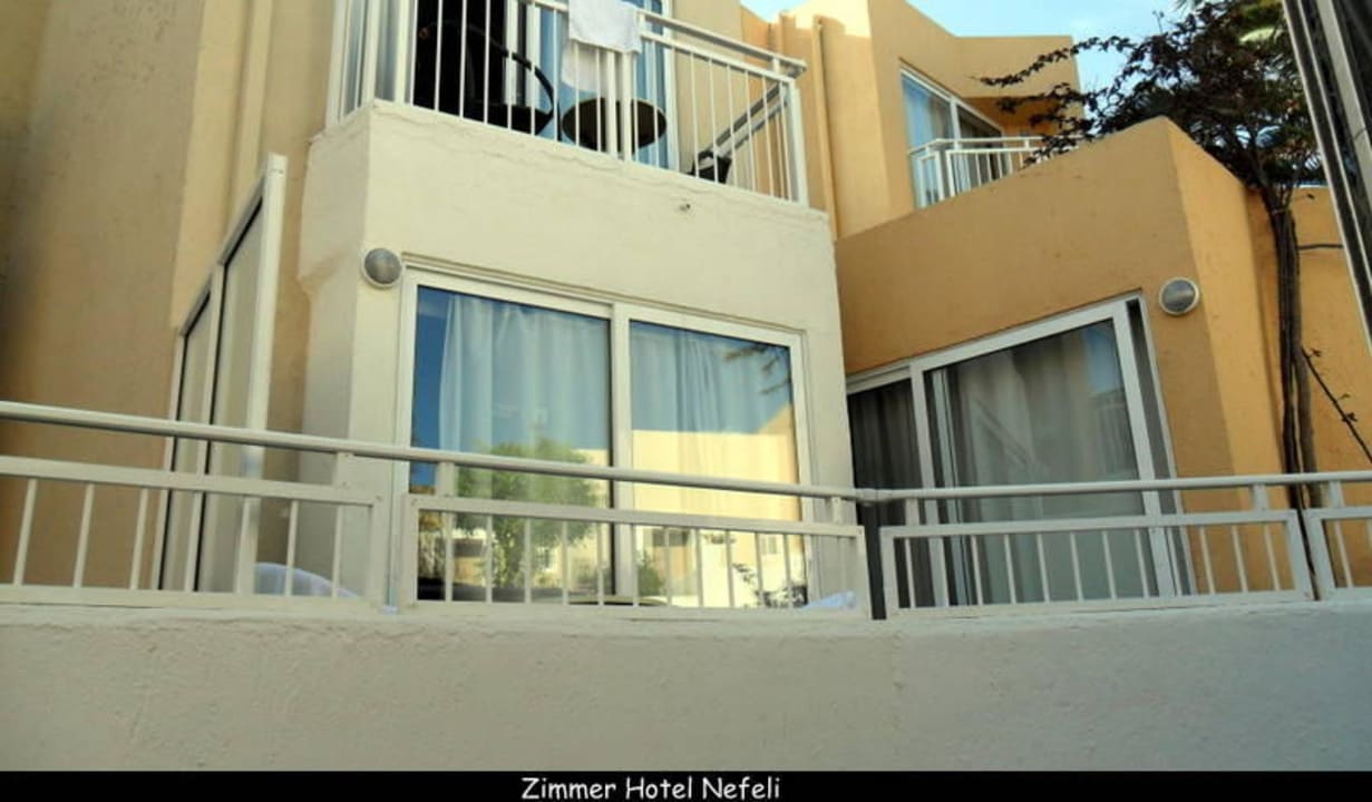 Blick zu 2 Zimmern Nefeli Hotel Rethymno