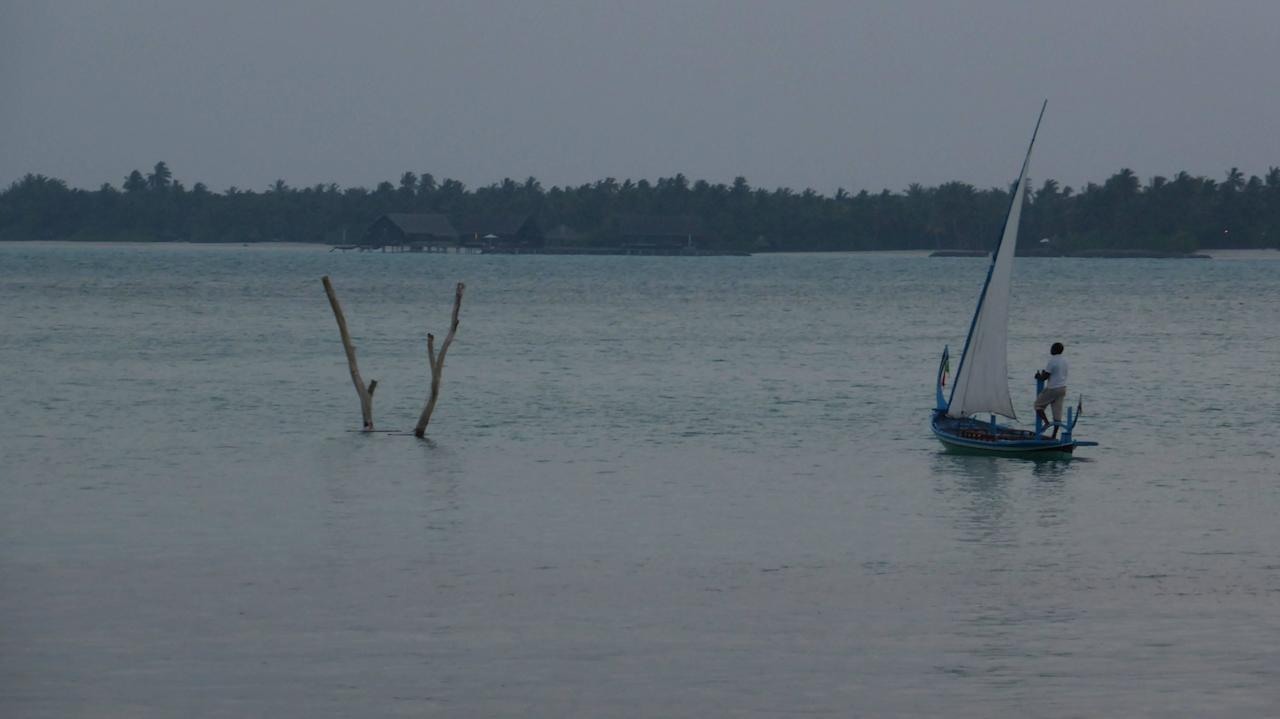 Blick von der Bar Summer Island Maldives