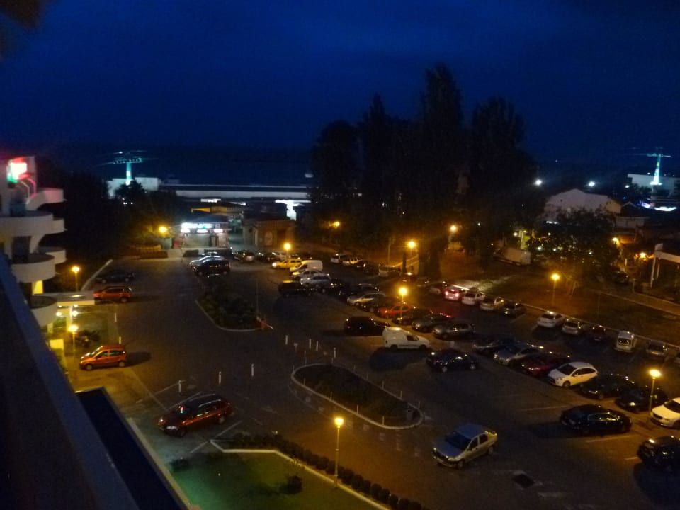 Abends vom Balkon Richtung Meer Hotel Condor