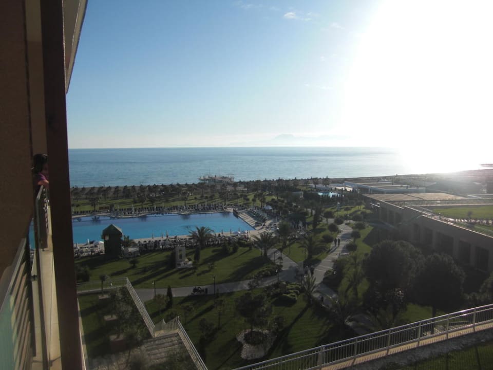 Ausblick vom Hotelzimmer 3. Stock Voyage Belek Golf & Spa