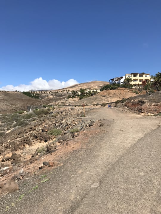 Der Weg vom Hotel zum Strand AluaVillage Fuerteventura