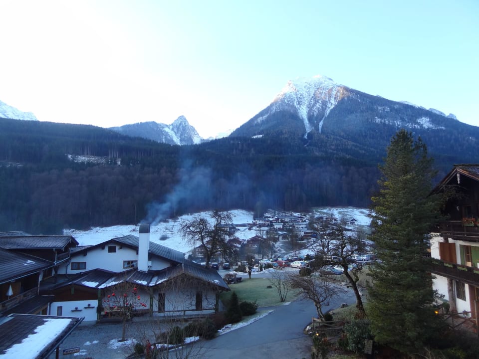 Blick vom Balkon Berghotel Rehlegg
