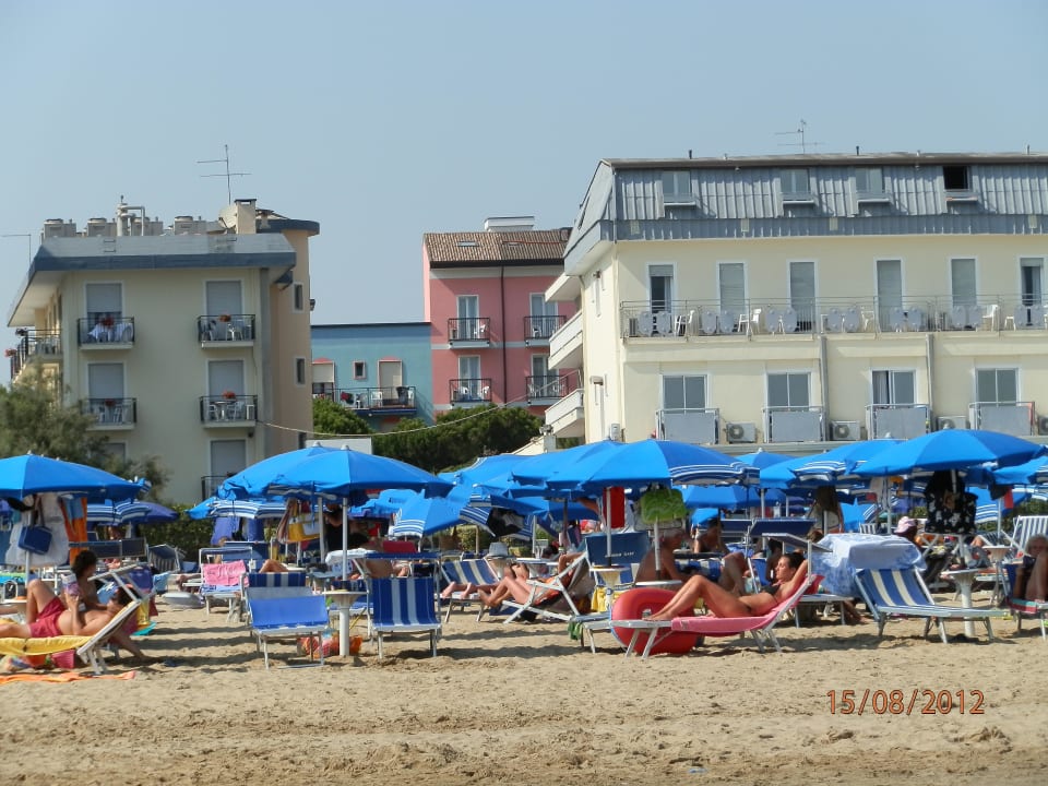 Vom Strandabschnitt Hotel Gaby