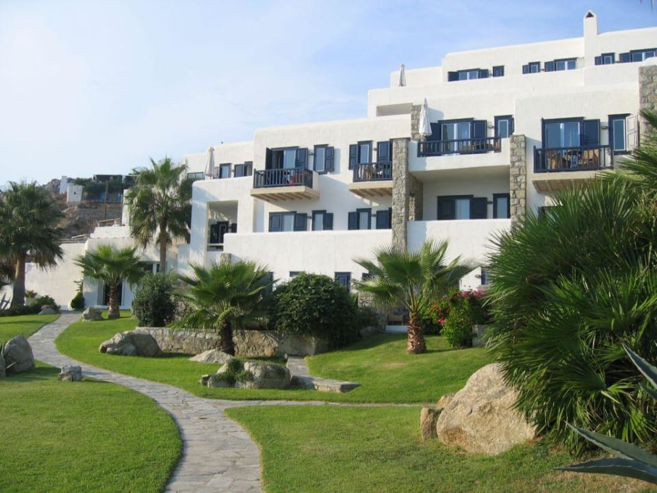 Hotel Mykonos Blu, Gartenanlage zum Meer Mykonos Blu A Grecotel Resort To Live