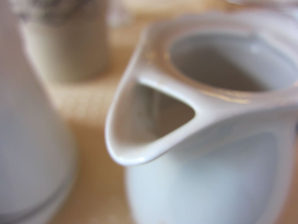 Verschmutztes aber frisch serviertes Porzellan 3 Hotel- Restaurant Werneths Landgasthof Hirschen