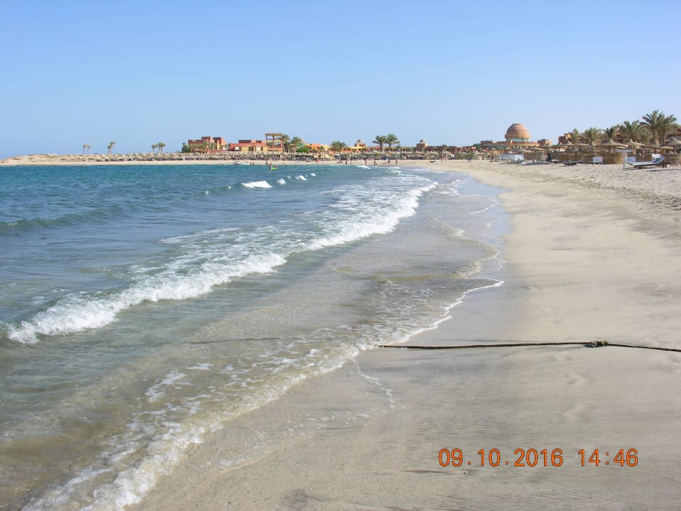 Bardzo długa plaża. Malikia Resort Abu Dabbab