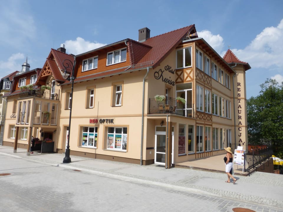 Die Seite an der ul. Zdrojowa Hotel Kwisa