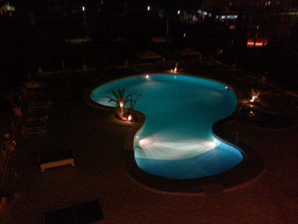 Swimming Pool Nacht Bei Juan Playa Blanca