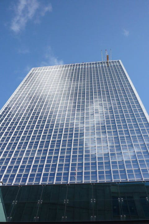 Das Hotel von aussen Park Inn by Radisson Berlin Alexanderplatz