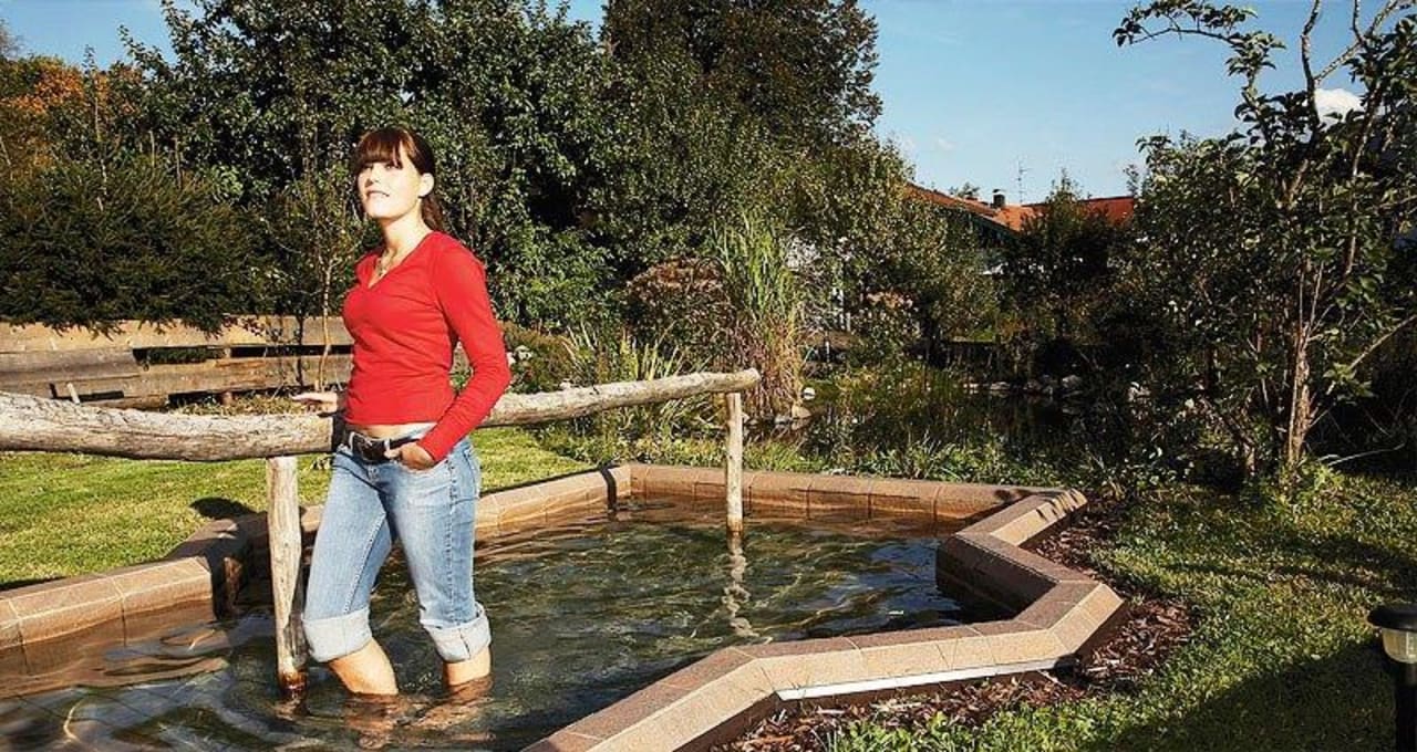 Kneippanlage und Barfußparcourse Reit im Winkl Gästehaus beim Nuihausa