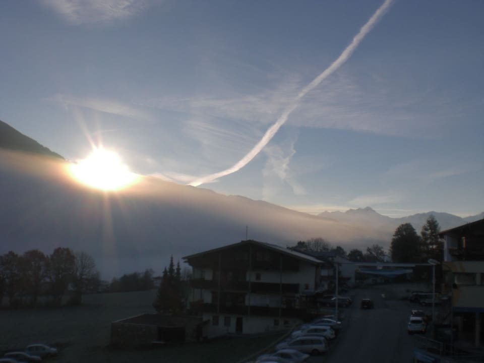 Sonnenaufgang vom Balkon Hotel Kohlerhof