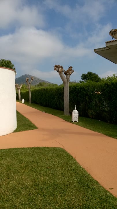 Weg in der Anlage mit Bergblick Garden Saladina