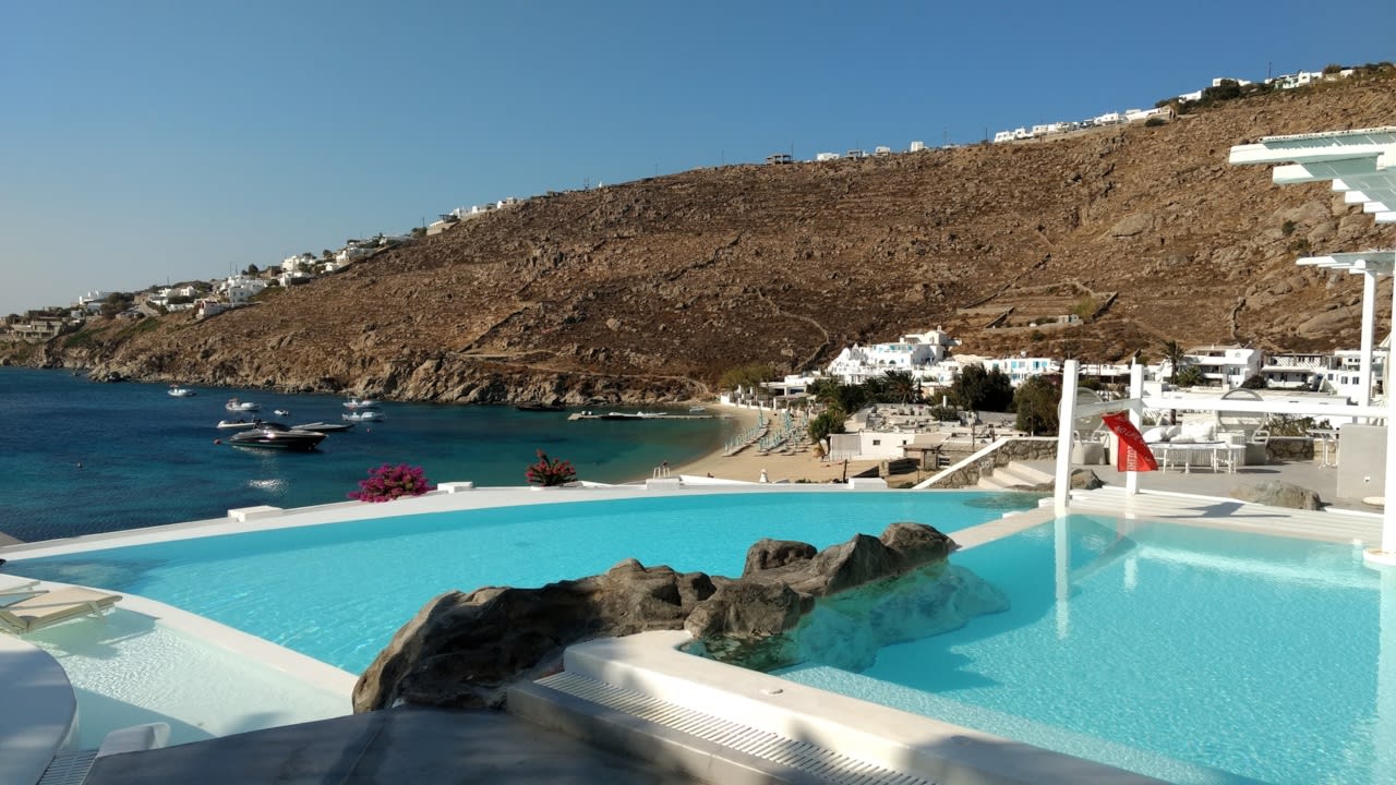 Pool Mykonos Blu A Grecotel Resort To Live