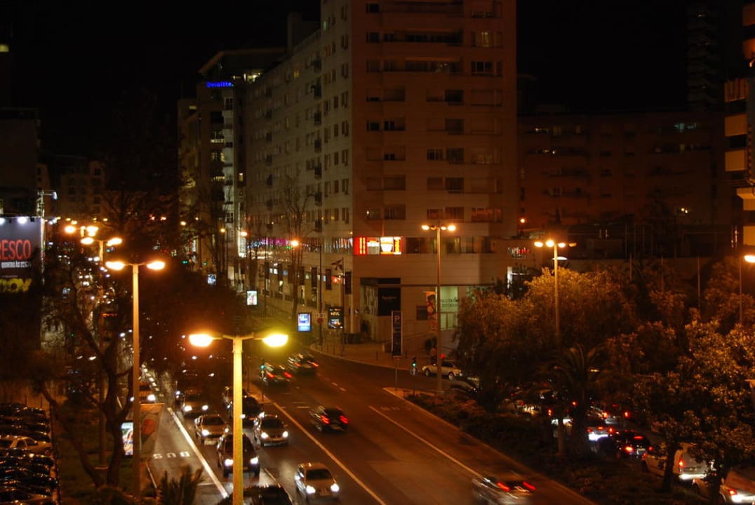 Ausblick Zimmer nachts America Diamond's Hotel