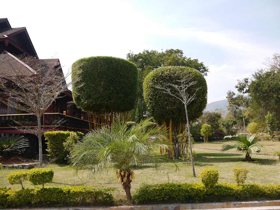 Gepflegter Garten Hupin Inle Khaung Daing Village Resort