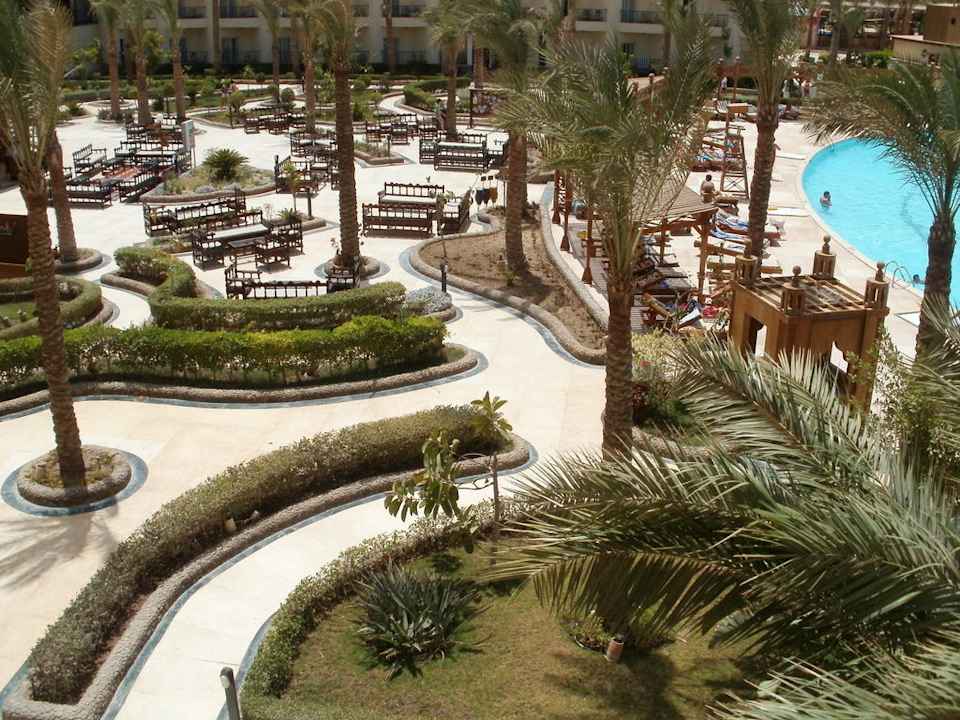 Pohled z našeho pokoje  Le Jardin Aqua Park Resort