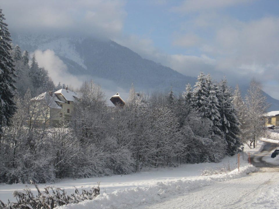 Aussicht vom Balkon Naturel Hoteldorf Schönleitn