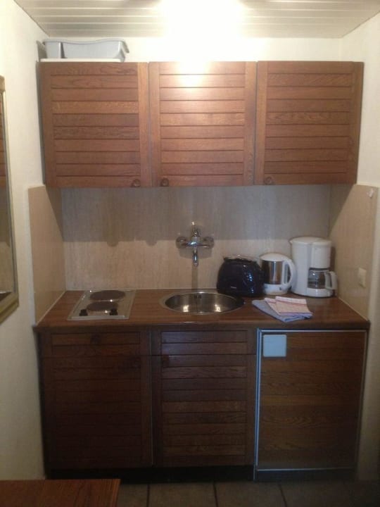 Beispiel Kochnische ohne Backofen Ferienwohnungen am Schloss