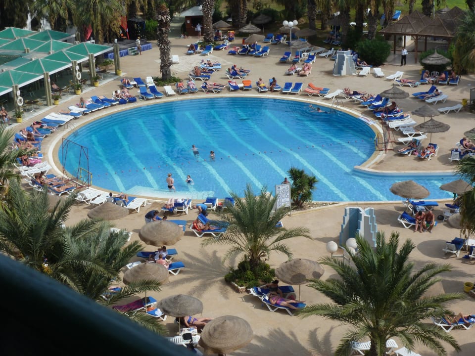 Blick vom Zimmerbalkon Hotel Marhaba Palace