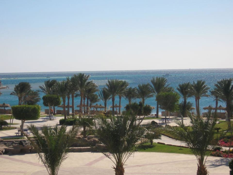 Ansicht von der Hotelanlage aufs Meer Palm Royale Resort - Soma Bay