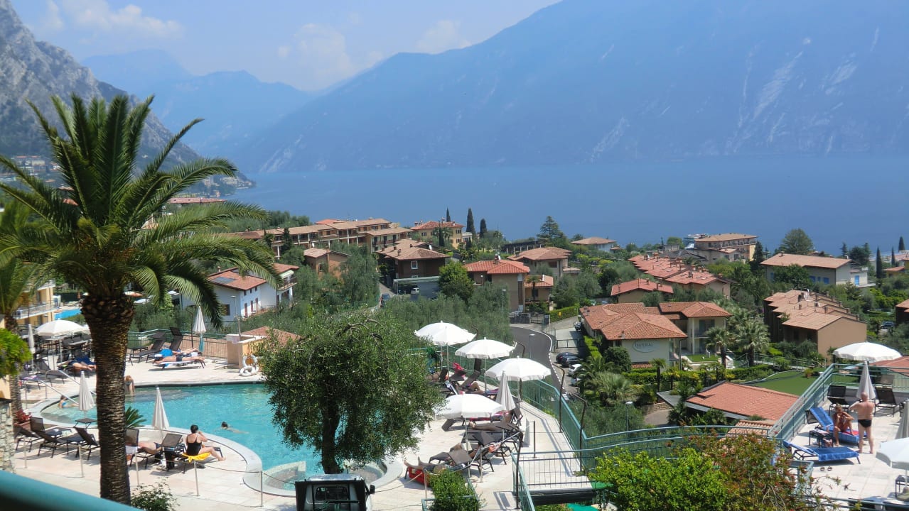 Vom Balkon Limone/Gardasee u. Monte Baldo Hotel Cristina