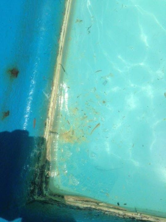 Verdreckter Pool Hotel Vila Senhora da Rocha