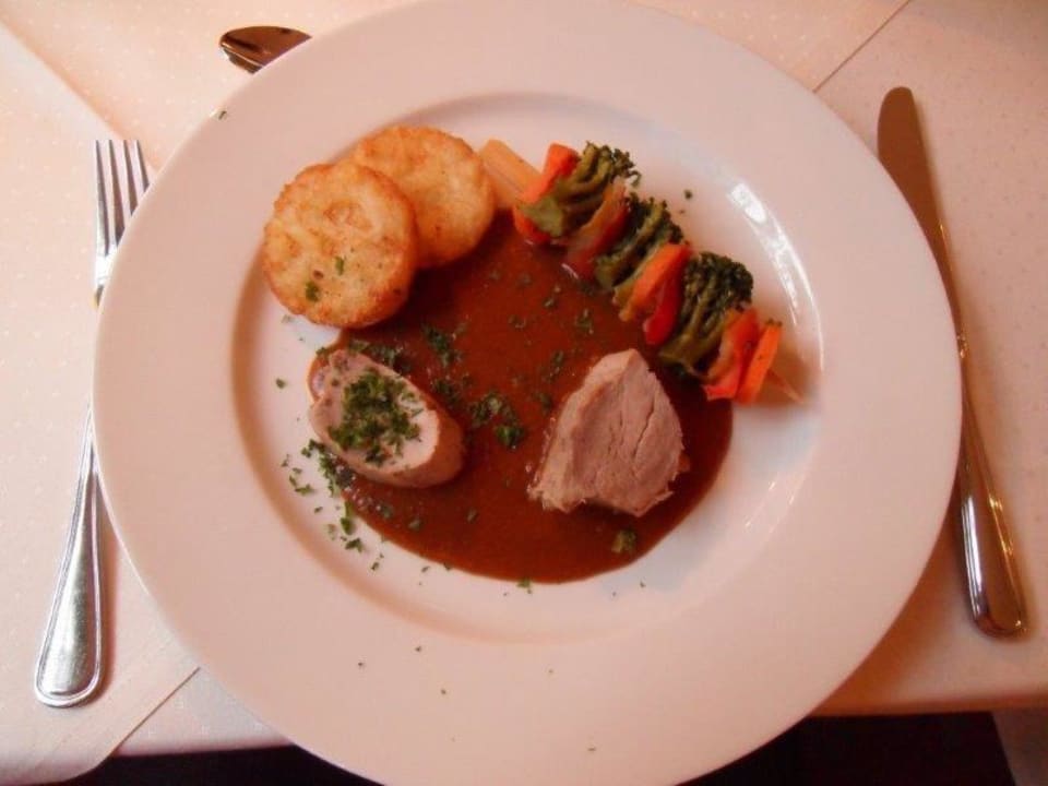 Hauptgericht Ferien Hotel Villa Südharz