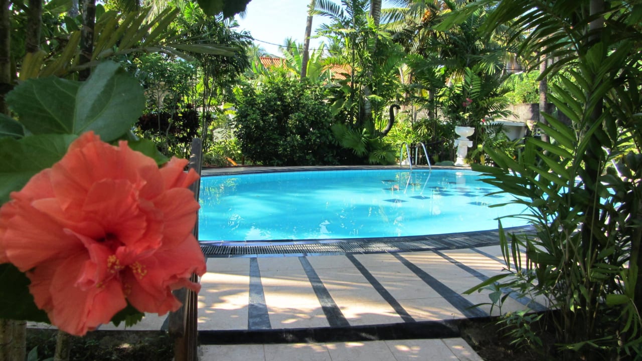 Blick auf den Pool Pahalage Guesthouse