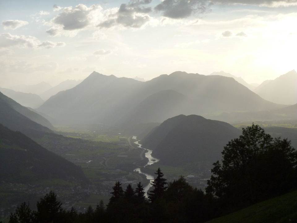Blick ins Inntal Hotel Habhof Garni