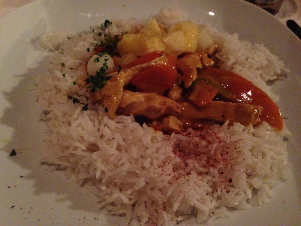 Abendessen (Hühnchencurry) ACTIVE by Leitner's|Natur&LifestyleHotel