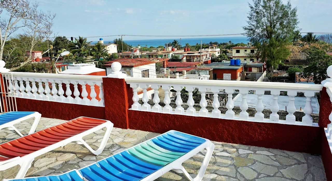 Meerblick von der Dachterrasse Ferienhaus Villa MariEnzo