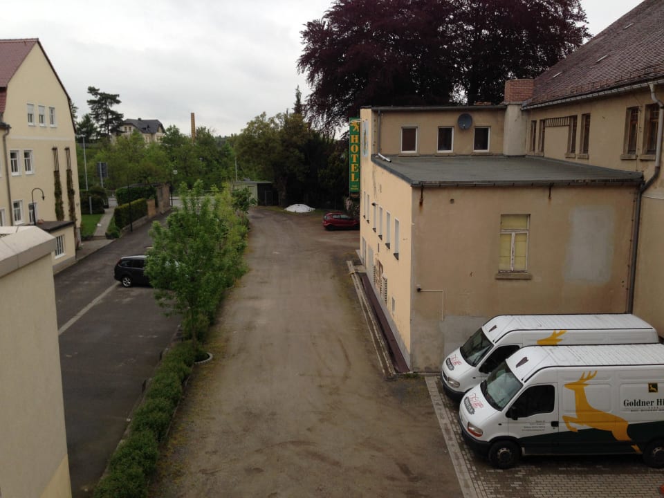 Blick auf Hinterhof Hotel Stadt Dresden