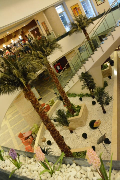 Blick von der Lobby ins untergeschoß Sunis Kumköy Beach Resort Hotel & Spa