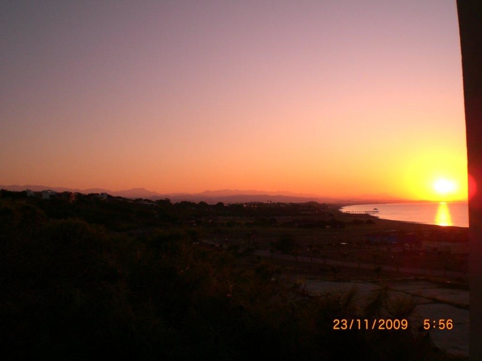 Sonnenaufgang vom Zimmer Arcanus Hotels Sorgun