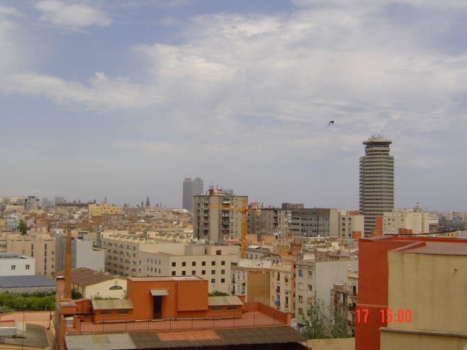Ausblick von der Dachterrasse Hotel Barcelona Universal