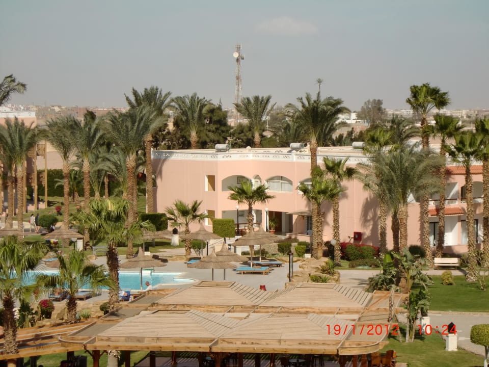 Ausblick aus dem Rutschenturm Beach Albatros Resort