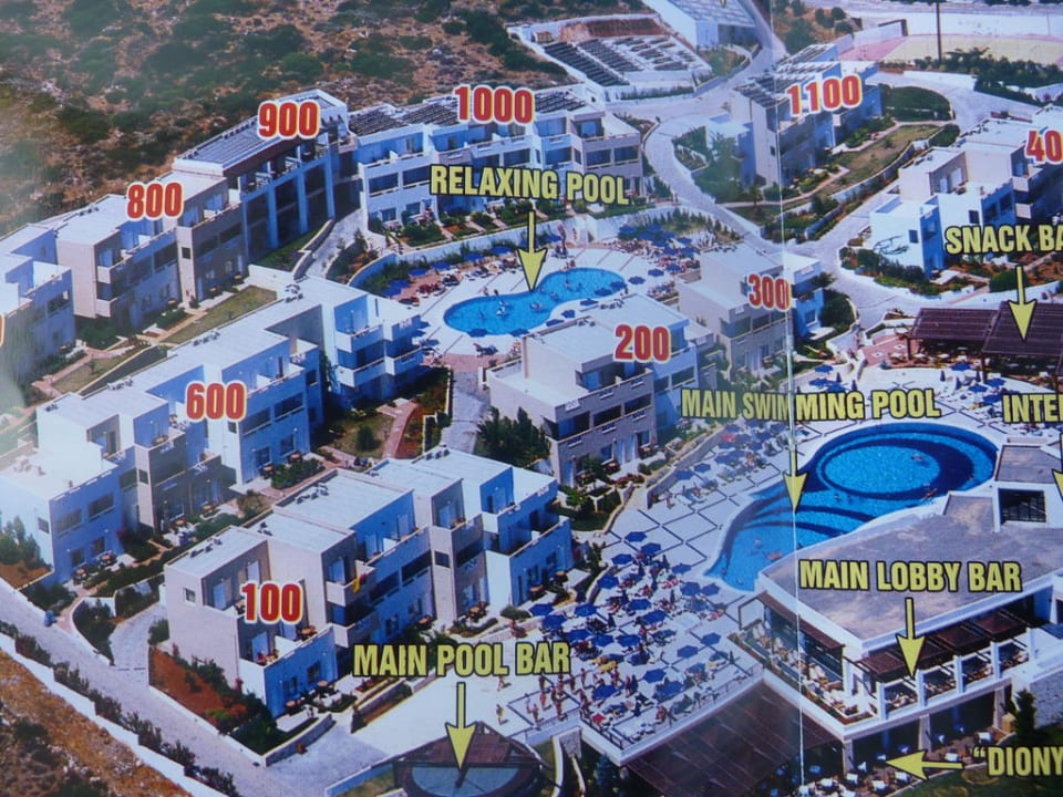 Auszug aus den Lageplan  Grand Hotel Holiday Resort