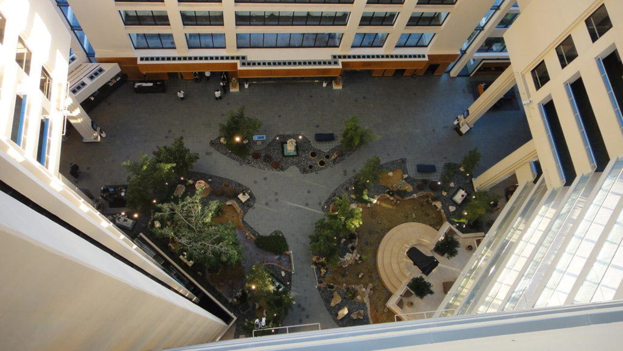 Ausblick vom 14 Stock in die Lobby Hotel Hyatt Regency Grand Cypress