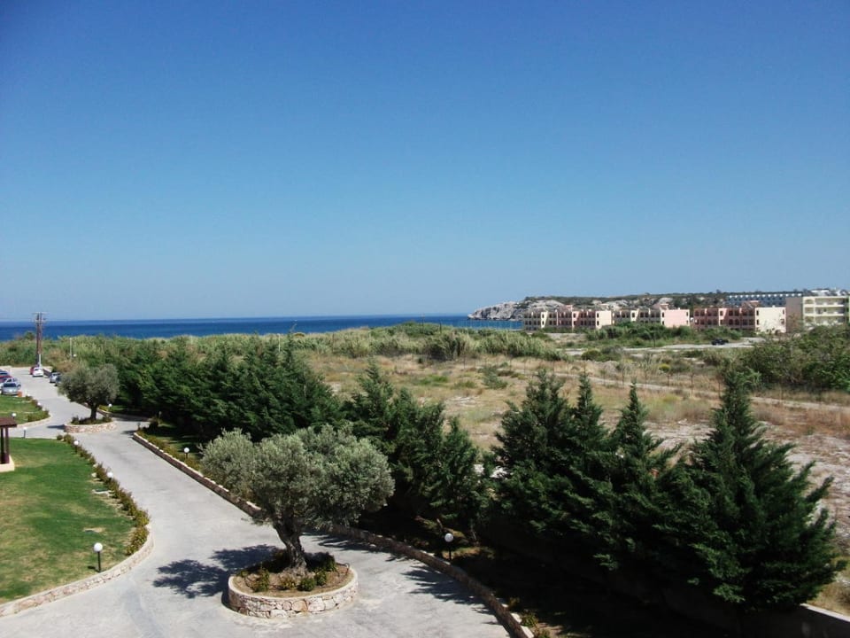 Ausblick von unserem Balkon Atlantica Mikri Poli Rhodes