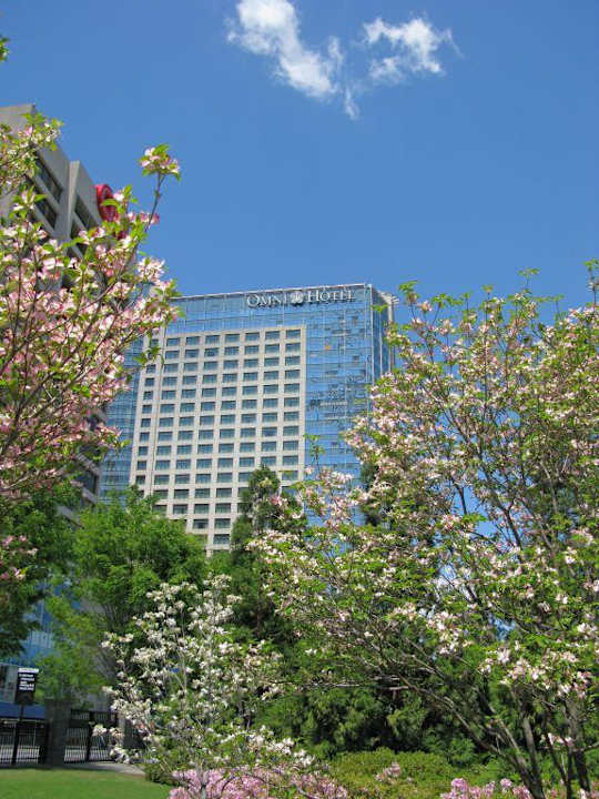 Hotel Omni im Frühling Hotel Omni at CNN Center