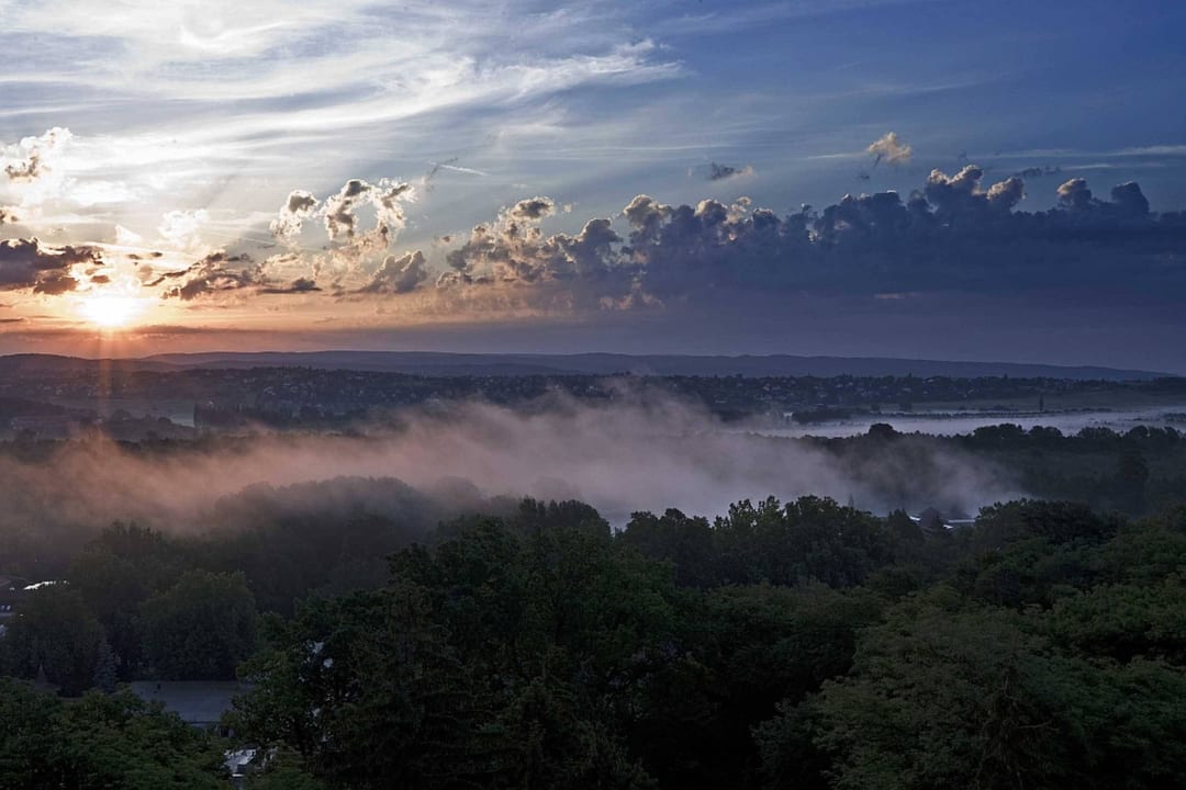Lake view at dawn Ensana Thermal Hévíz