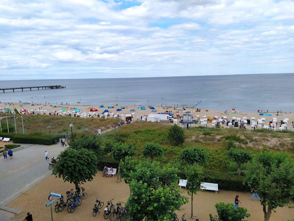 Ausblick SEETELHOTEL Kaiserstrand Beachhotel