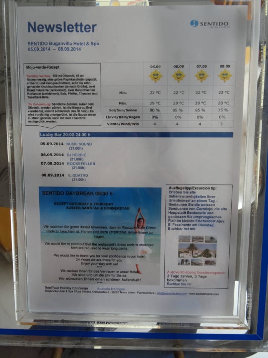 Information über Wetter R2 BUGANVILLA Hotel & Spa