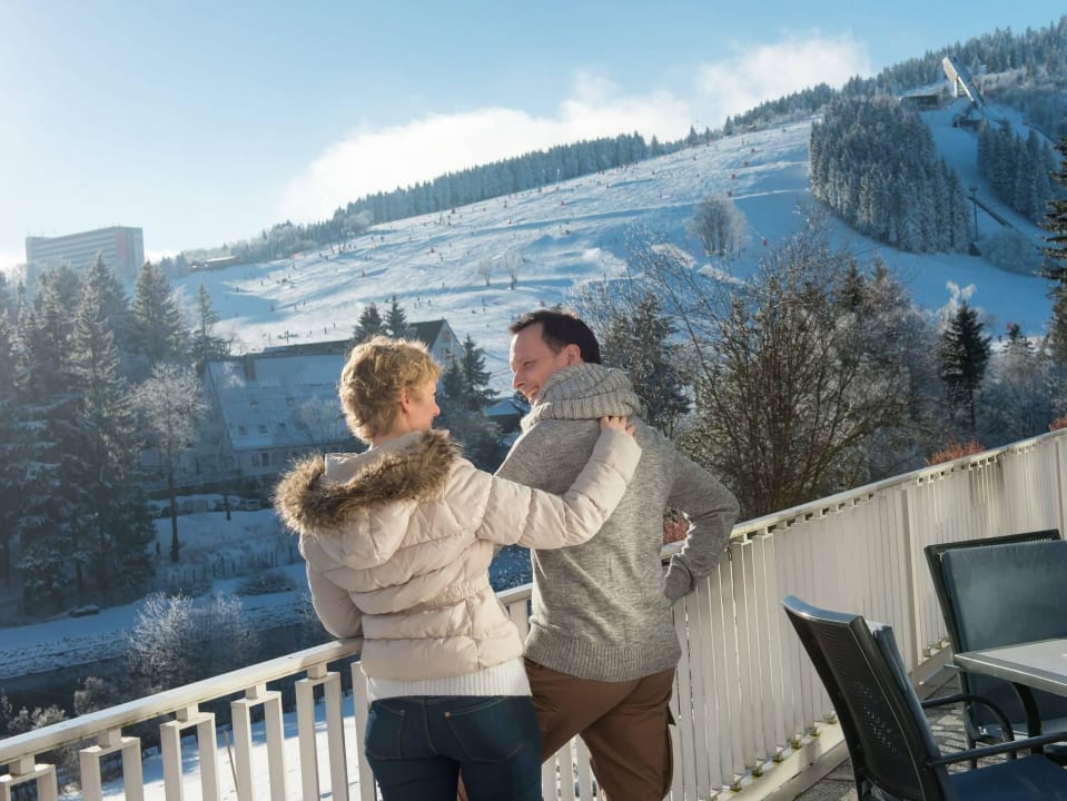 Ausblick im Winter Best Western Ahorn Hotel Oberwiesenthal - Adults only