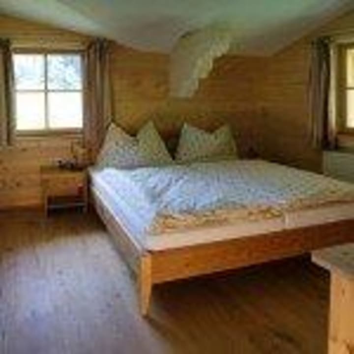 Schlafzimmer Bio-Blockhaus Bauerndörfl Rindereben