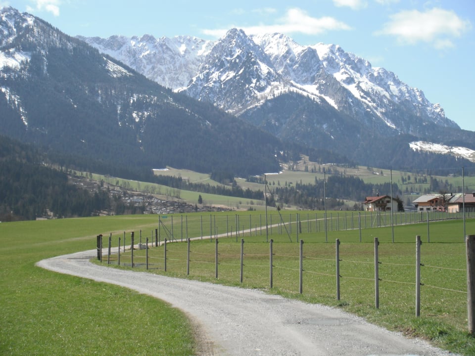 Blick auf die Berge Hotel Seehof