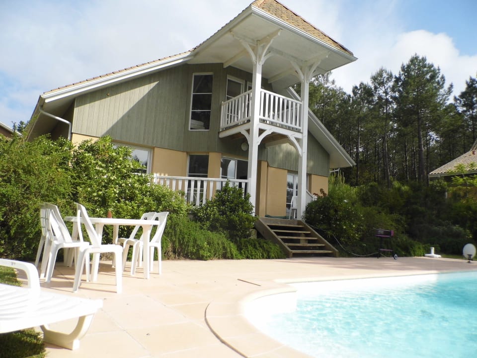 Blick aufs Haus Holiday House Eden Club 14 Lacanau