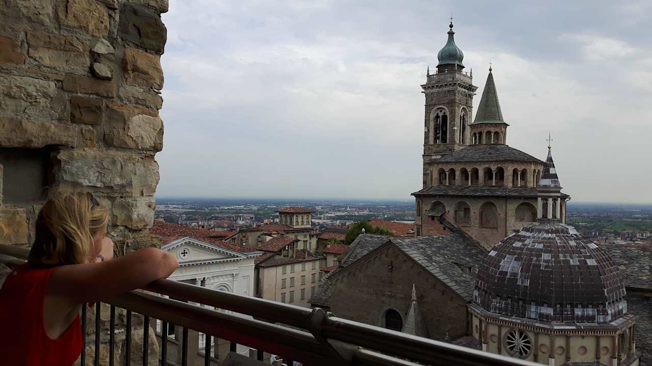 Aussicht von unserem Balkon Hotel Tremoggia