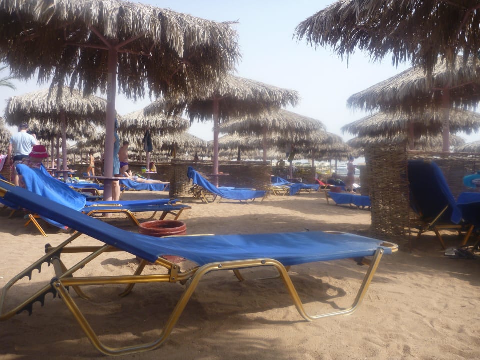 Strand, Liegen und Schirme Jaz Makadina