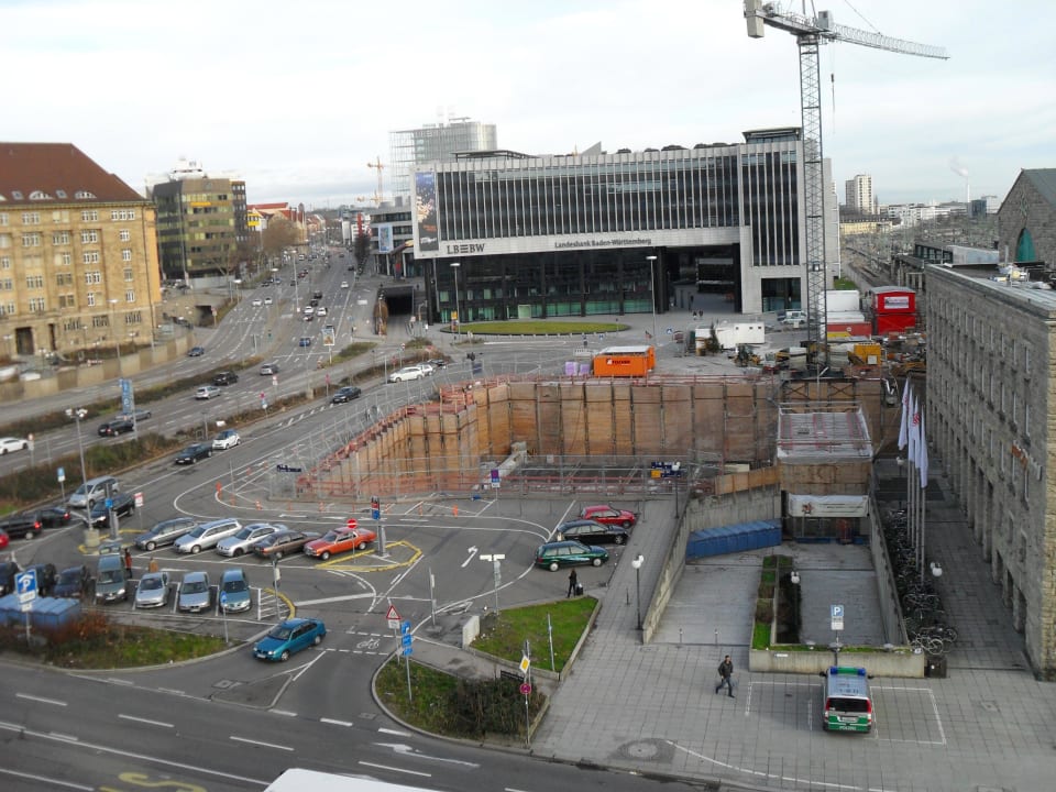 Ausblick aus dem 4. Stock Steigenberger Hotel Graf Zeppelin